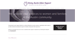 Desktop Screenshot of givingaustinlaborsupport.org