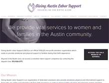 Tablet Screenshot of givingaustinlaborsupport.org